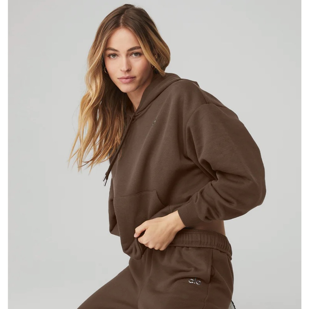 Alo yoga brown accolade hoodie